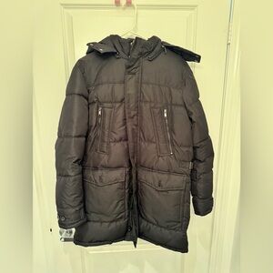 Zara Men’s Small Black winter jacket. Barely used